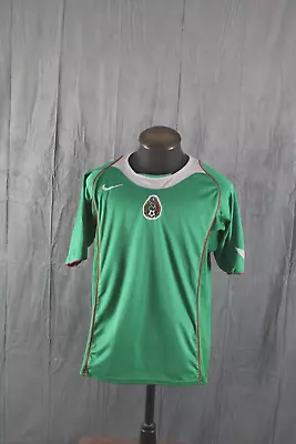 Team Mexico Soccer Jersey (Retro) - 2004 Home Jersey By Nike - Men's Large • $76.99