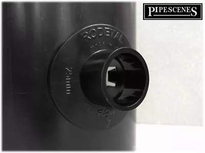 £8.30 • Buy 110mm Soil & Vent Pipe Drill In Clip On Boss To 21.5mm Overflow Pipe Insert BLK