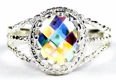 Mercury Mist Topaz 925 Sterling Silver Ladies Ring SR070-Handmade • $101.27