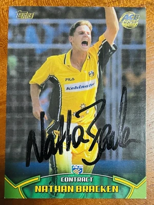 $2.49 • Buy Nathan Bracken Signed 2003 Topps ACB Gold Test Stars Australia Cricket