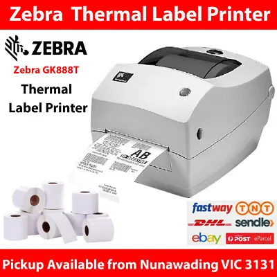 Zebra USB Thermal Label Printer GK888t Shipping Address Barcode 4*6 150mm*100mm • $40