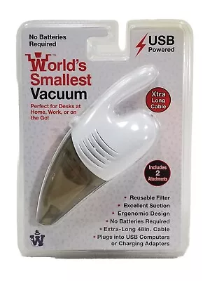 Worlds Smallest Vacuum Dust Vac USB Powered Miniature Desk Toy Westminster 4030 • $12.75