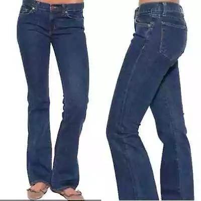 J Brand 918 Slim Fit Wide Bootleg Jeans In AGD Medium Wash Low Rise Size 27 • $39