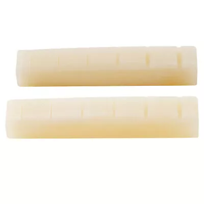 Musiclily Pro 2 Pieces 42.95mm Slotted Unbleached Guitar Bone Nut For Ibanez PRS • $24.46