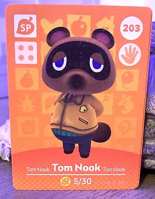 TOM NOOK Animal Crossing Series 3 Amiibo Sparkle Card #203 Nintendo • $0.99