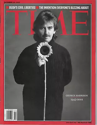 Time Magazine Dec 10 2001 Vol 158 No 25 George Harrison Osama Bin Laden • $10.99