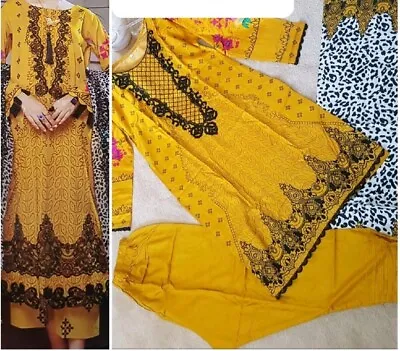 Pakistani  Linen  Shalwar Kameez Stitched Suit  MediumXL Size  • £15