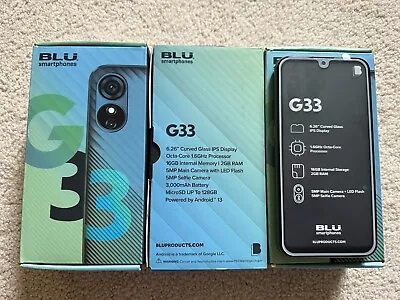 BLU Smartphones G33 UNLOCKED Android Dual Sim Smart Phone • $49.99