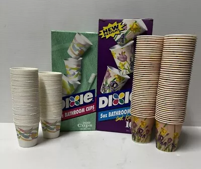 Dixie 3oz & 5oz Paper Bathroom-Kitchen Cups Garden Party Watercolors Open Box • $19