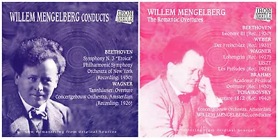 2 Used WILLEM MENGELBERG CDs LOT Beethoven Wagner Brahms Tchaikovsky Liszt Weber • $15.99