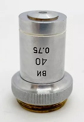 LOMO Achromat 40x 075 Water Imm. Objective Lens Microscope Zeiss • $45