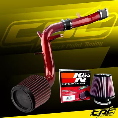 For 13-17 Veloster Turbo 1.6L 4cyl Red Cold Air Intake + K&N Air Filter • $189.95