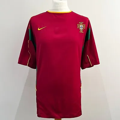 PORTUGAL 2002/04 Nike Home Football Shirt Jersey (XL) International Vintage • £59.99