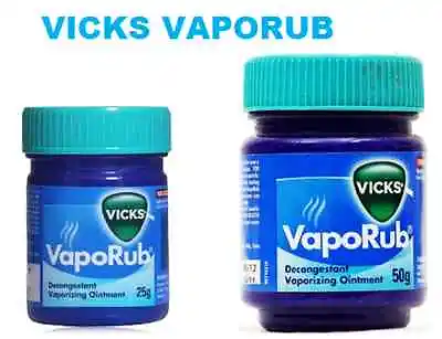 Vicks Vaporub Ointment Vaporizing Blocked Nose Cough Nasal Congestion Headache • $23.01