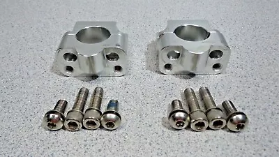 2003 Honda Cr250r Cr250 Cr 250 R Kz3 Vintage Motocross Handlebar Chrome Risers  • $35.28