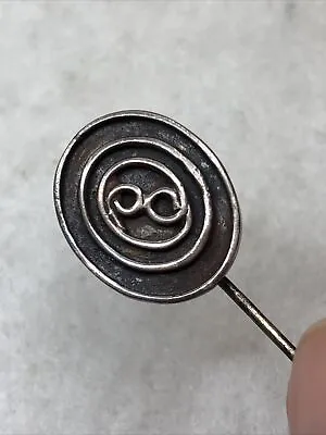 Antique Silver Stickpin 1900s 1910s Stick Pin Hat Arts And Crafts Hatpin Brooch • £22.83