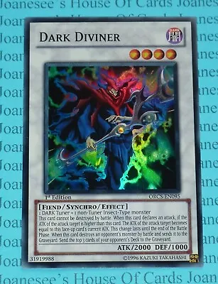Dark Diviner ORCS-EN095 Super Rare Yu-Gi-Oh Card 1st Edition New • £3.75