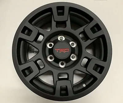 Genuine Toyota TRD Pro 17  Matte Black Wheels Tacoma 4Runner Set Of 4 OEM • $975