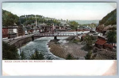 Pre-1908 MAUCH CHUNK PA*FROM THE MOUNTAIN ROAD*ANTIQUE UNUSED BOSSELMAN POSTCARD • $14.95