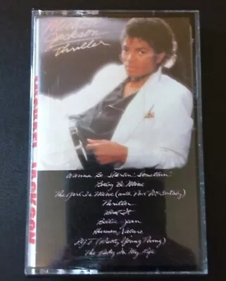 MICHAEL JACKSON THRILLER Cassette Tape Epic CBS 1982 • $9.95