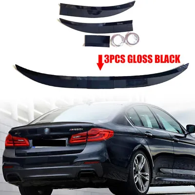 Universal 45 -50  Rear Trunk Lip Spoiler (Duckbill Lip) Gloss Black ABS Sedan • $29.99