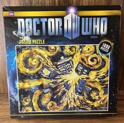 Doctor Who BBC 1000 Piece Jigsaw Puzzle Exploding Tardis 20 X 27  Van Gogh Esque • $12.76