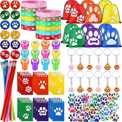 140 Pcs Dog Party Favors Dog Paw Print Party Supplies Include Stickers Mini N... • $44.99