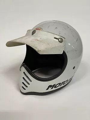 Vintage 1970's BELL MOTO STAR 3 Helmet SMX Motocross Off Road Size 7 1/2 AHRMA • $250