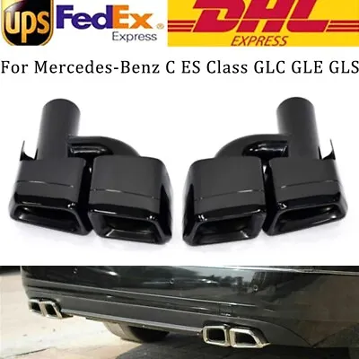 For Mercedes Benz AMG E S CLS Class W212 C63 E63 Dual Exit Exhaust Tailpipe • $246