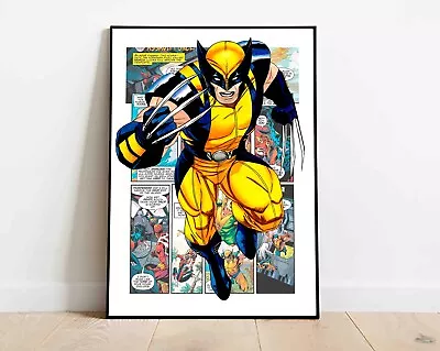 Wolverine - Marvel - Avenger - Superhero Wall Digital Art Poster Decor  • $9.63