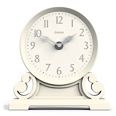 Mantel Clock Middleton Cream Resin Living Room Bedside Jones Clocks RRP £24.99 • £12.49