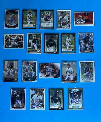 Colorado Rockies Hand Autographed Signed Baseball Cards Near Mint Condition • $1.99