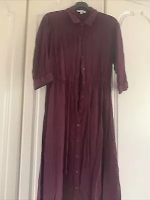 Ladies Warehouse Shirt Dress Size 8 43 Inches Long • £0.99