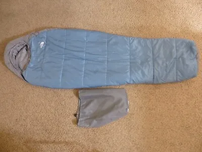 The North Face Wasatch Blue 20° Long Mummy Style RH Zip Sleeping Bag 31  X 83  • $49.95
