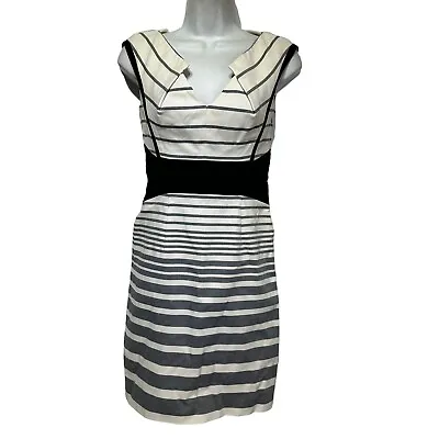 Karen Millen Stripe Cocktail Dress Size 4 • $37.50