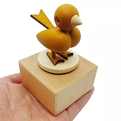 Cute Little Bird Mini Music Box Little Animals Wooden Mechanical Music Box Th... • $35.57