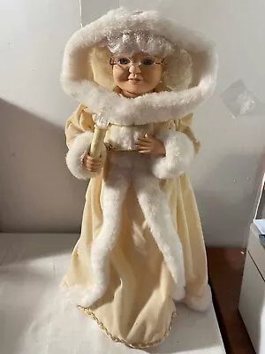 Vtg Telco 1996 Motion-ette 18  MRS CLAUS  Illuminated Figure-Lights & Music • $24.99