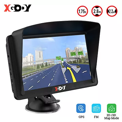 XGODY 7'' Truck Car Navigation GPS Navigator SAT NAV 8GB ROM 256MB RAM AU MAP FM • $74.99