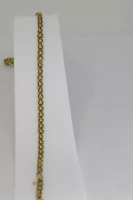 14K Yellow Gold Vintage 11 Inch Bismarck Bracelet • $260