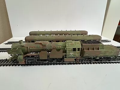 HO German DR Train WWII Camouflage Livery Used In Boxes. Loco Is DCC Ready • $495