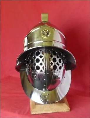 Medieval Roman Murmillo Gladiator Helmet Christmas Cosplay Knight Costume Decor • $125.10