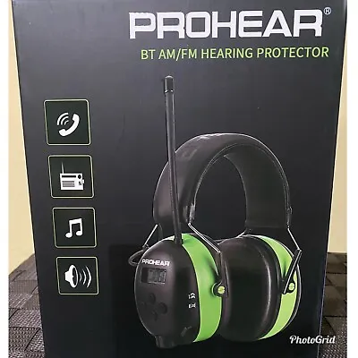 PROHEAR BT AM/FM Hearing Protector EM033- Black And Green • $45