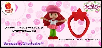 STRAWBERRY SHORTCAKE SCENTED DOLL W/COOKIE CUTTER; 2010 McDonald's Happy Meal • $17.64