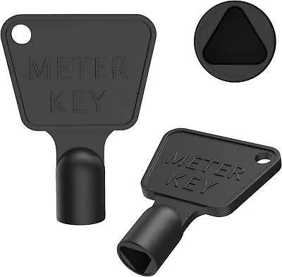 £4.99 • Buy 2X Meter Box Key Gas Electric Utility Triangle Key Durable Plastic Utility Meter