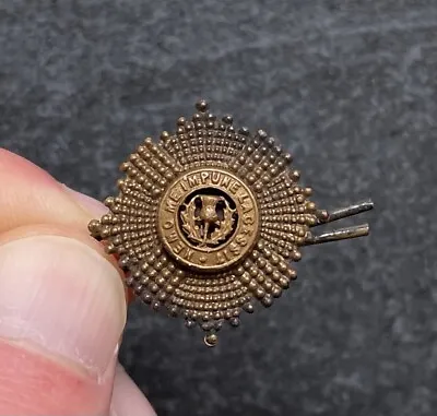 Genuine Royal Scots Officers Bronze Collar Badge • £12