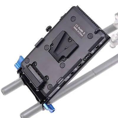$79.99 • Buy V-mount V-lock Battery Plate Power Supply W/ D-Tap 15mm Rod Clamp For Sony DSLR