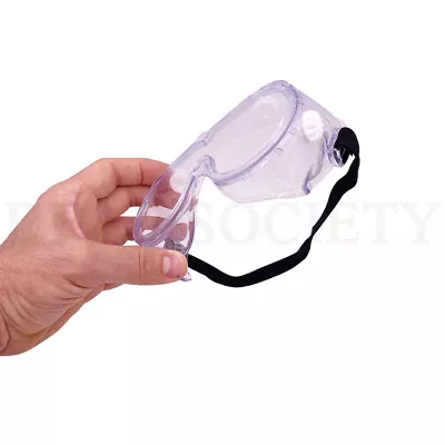 Safety Goggles Over Glasses Lab Work Eye Protective Eyewear Clear Lens 2 Pairs • $9.99