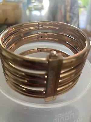 £20 • Buy Calvin Klein Rose Gold Tone Clasp Bangle 
