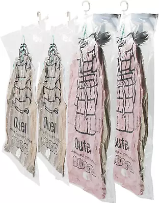 Hanging Vacuum Storage Bags For Clothes Space Saver Vacuum Storage Bags Vacuum • $14.70
