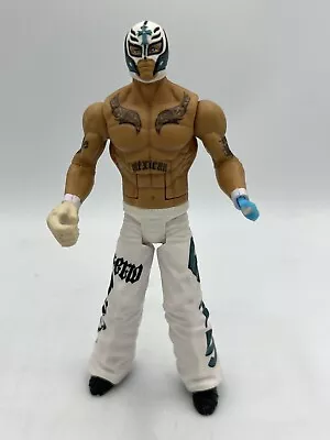 Wrestling WWE Action Figure 2010 Rey Mysterio JAKKS White Pants Glove Mask AS IS • $5.95